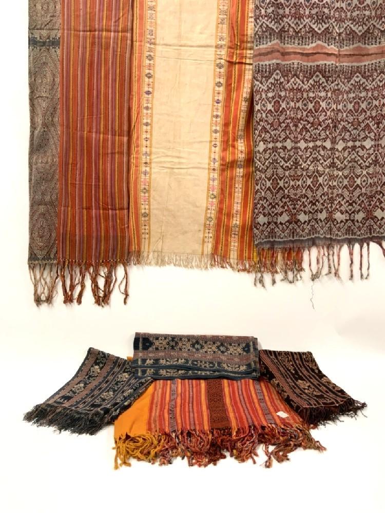 Seven (7) Vintage Indonesian Textiles (1 of 8)