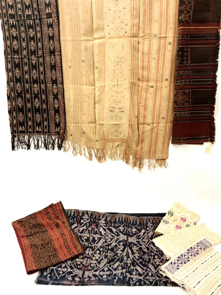 Seven (7) Vintage Indonesian Textiles (1 of 9)