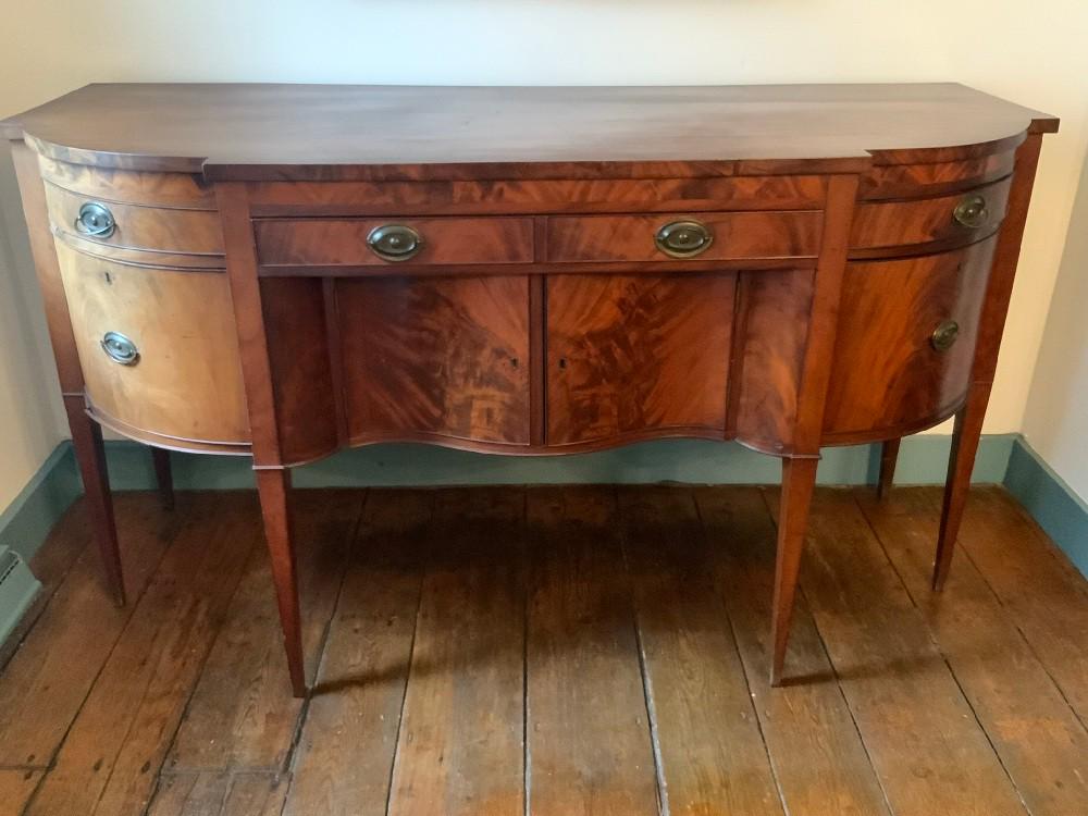 19th c. American Federal Mahogany Sideboard (1 of 3)
