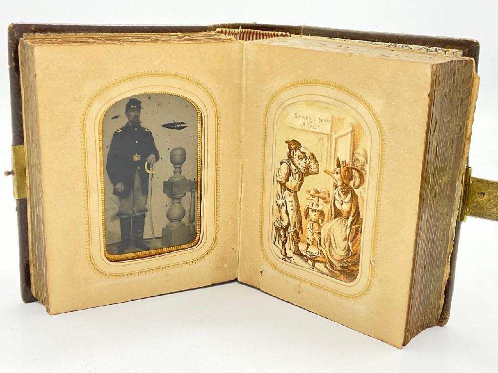 Civil War Era CDV Album w/ Civil War Soldier- Ulster Cty NY (1 of 14)
