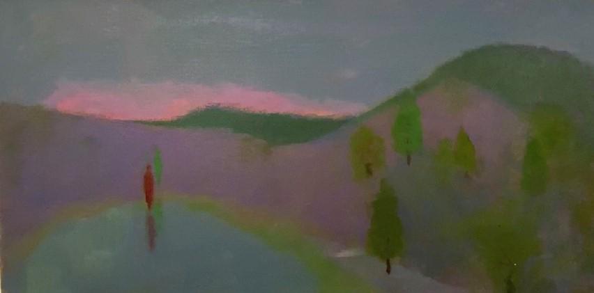 Martin Friedman  (American, 1896-1980) Two Figures and Trees (1 of 5)