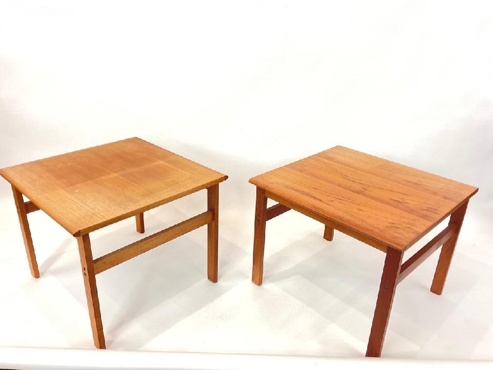 A Pair, Danish Teakwood Side Tables (1 of 5)