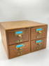 Library Bureau Sole Makers 4 Drawer Card Catalog