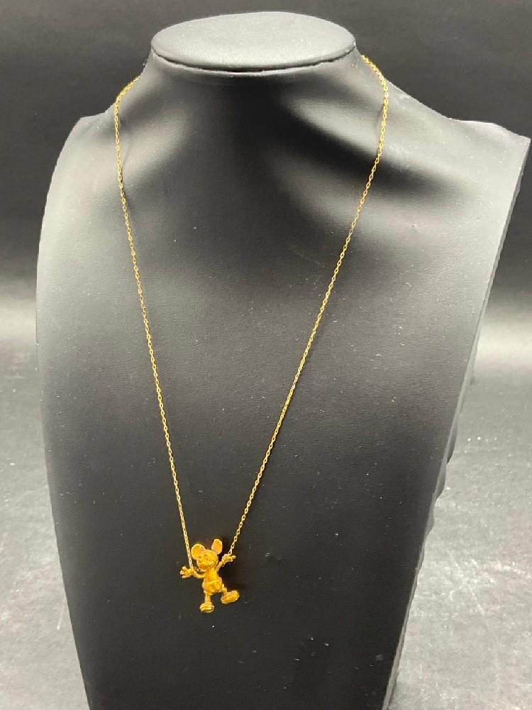 Mickey Mouse Sterling Silver Pendant Necklace by Cartier (1 of 4)