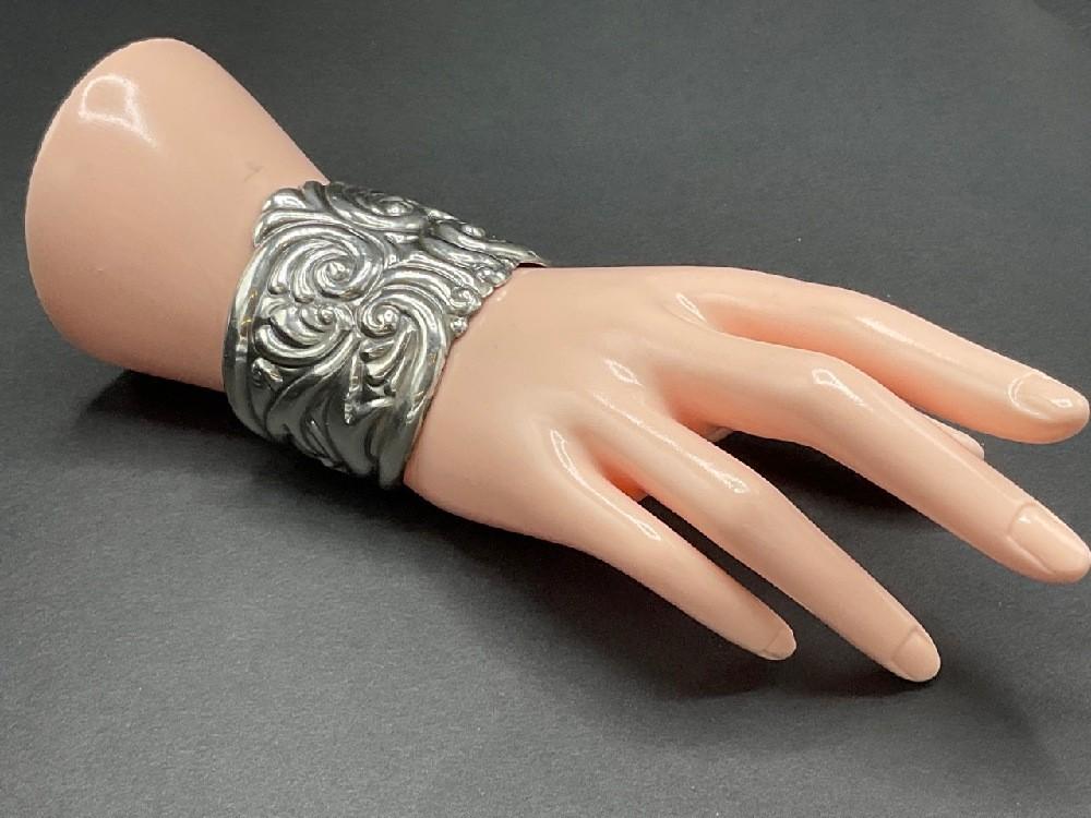 Mexican Sterling Silver Taxco Cuff Bracelet (1 of 5)