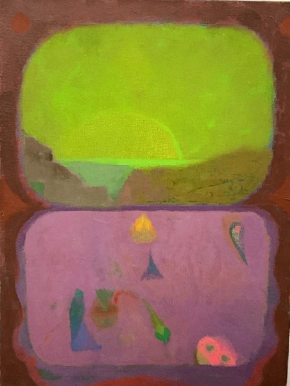 Martin Friedman (1896-1980 Brooklyn/Provincetown) "Green and Purple" (1 of 5)