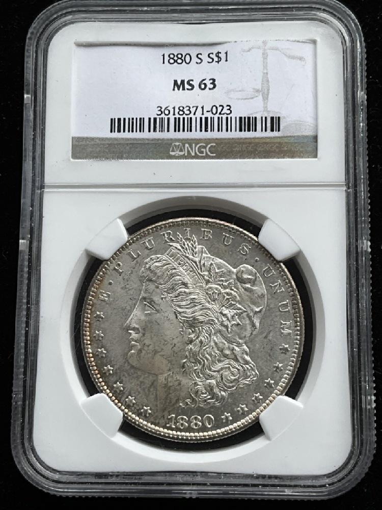 1880-S NGC MS63 Morgan Silver Dollar (1 of 2)