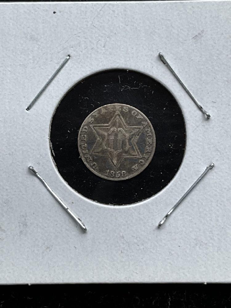 1858 3 Cent Silver (1 of 4)