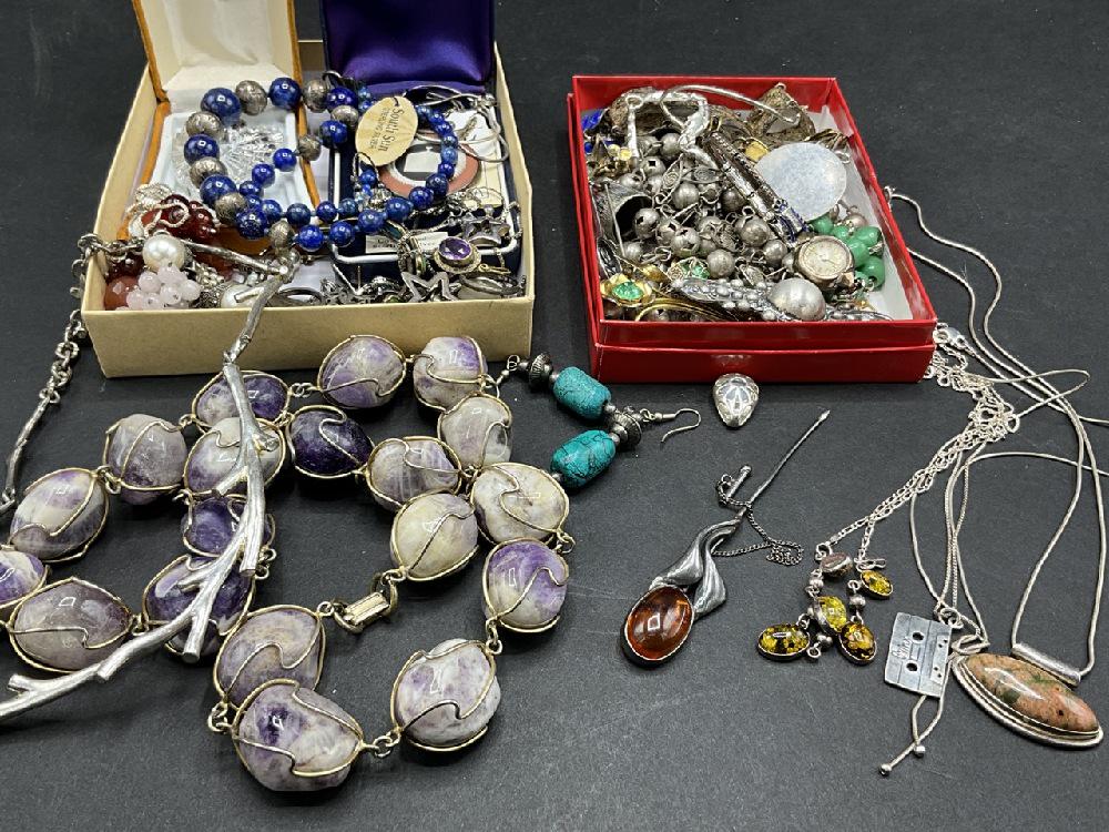Compiled Vintage and Sterling Silver Jewelry Lot (1 of 7)