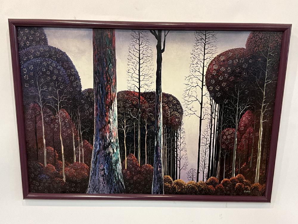Surrealist Forest Trees Oil Painting (1 of 4)
