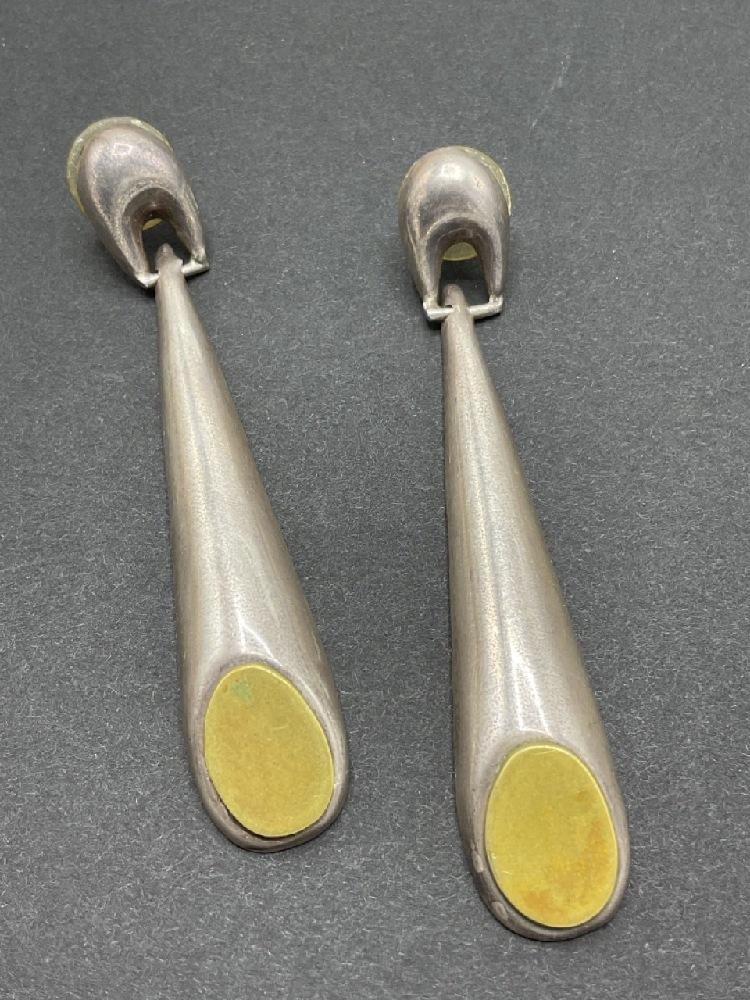 Mexican Taxco Latoi Sterling Silver Drop Earrings (1 of 3)