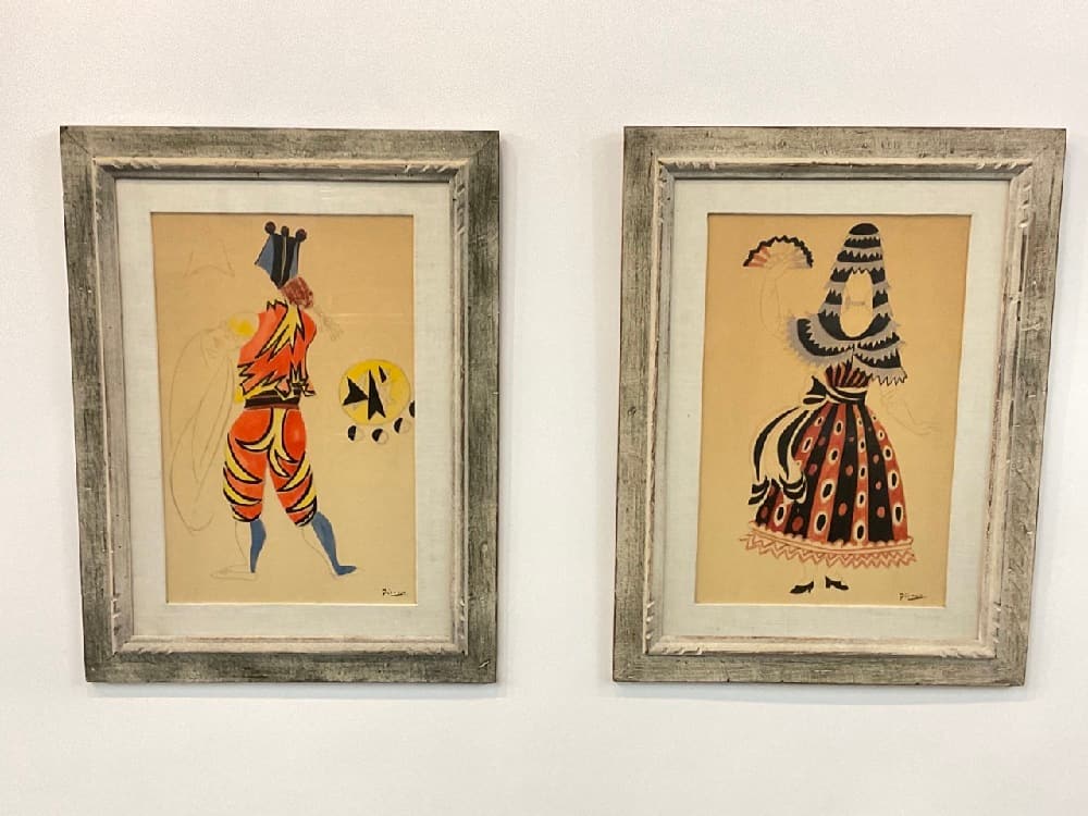 Two Picasso Costume Drawing Prints (1 of 9)
