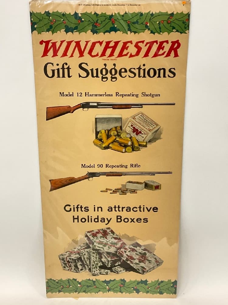 Vintage Winchester Repeating Arms Display Sign (1 of 5)