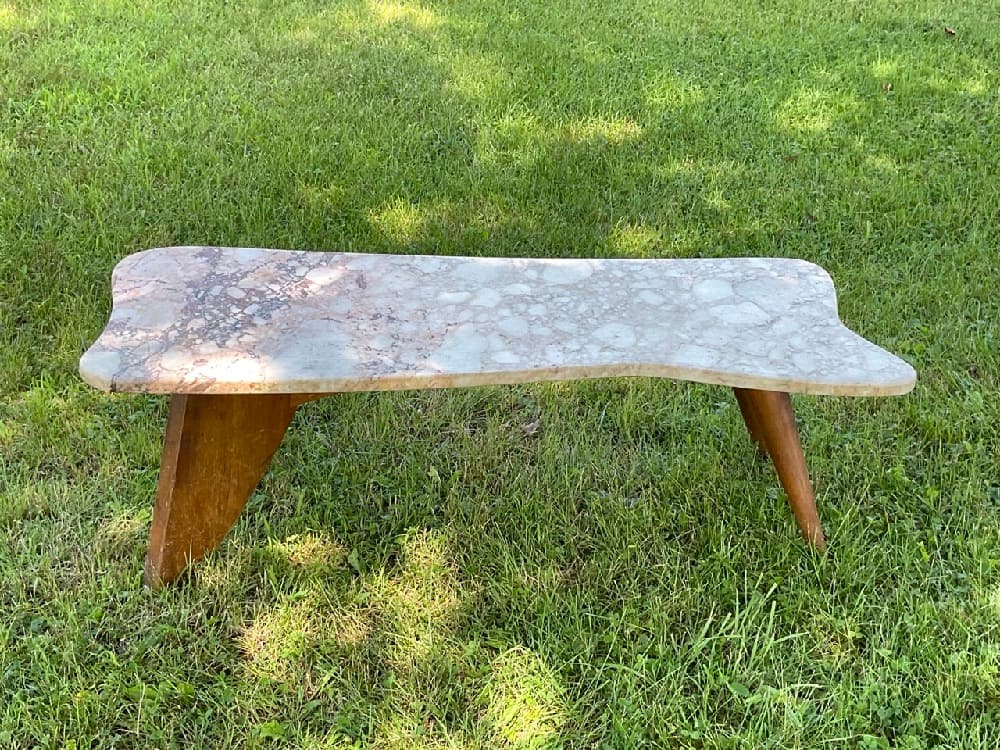Atomic Mcm Marble Top Coffee Table Auction
