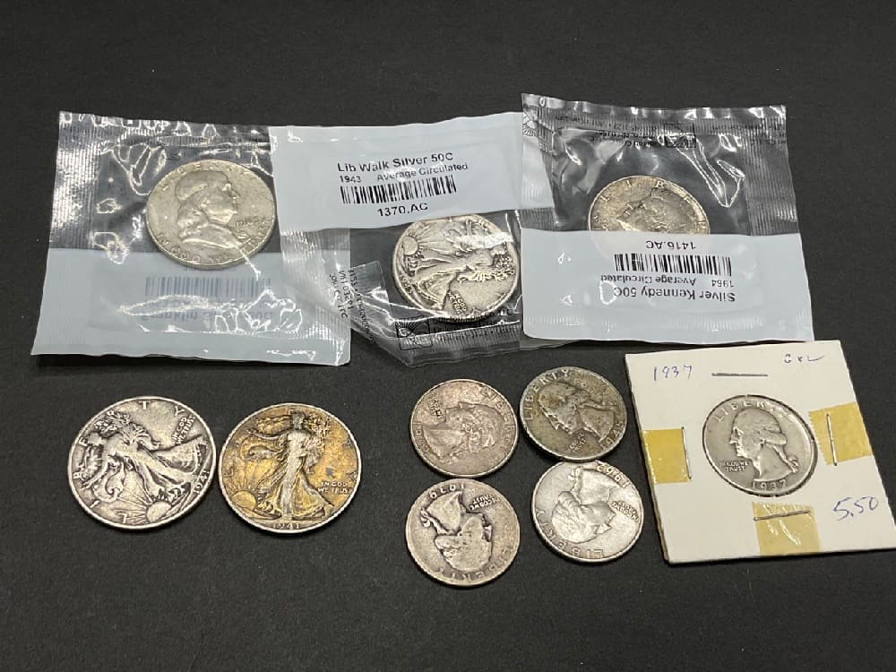 U.S. Silver Quarters and Halves (1 of 3)