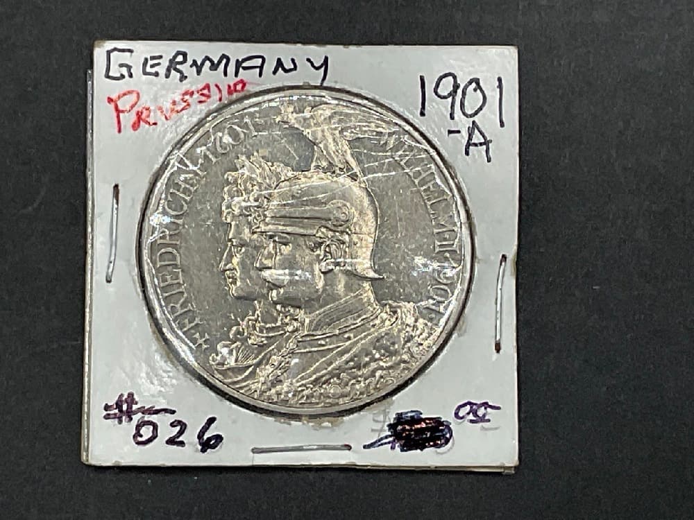 Germany Prussia Silver Funf (5) Mark (1 of 3)