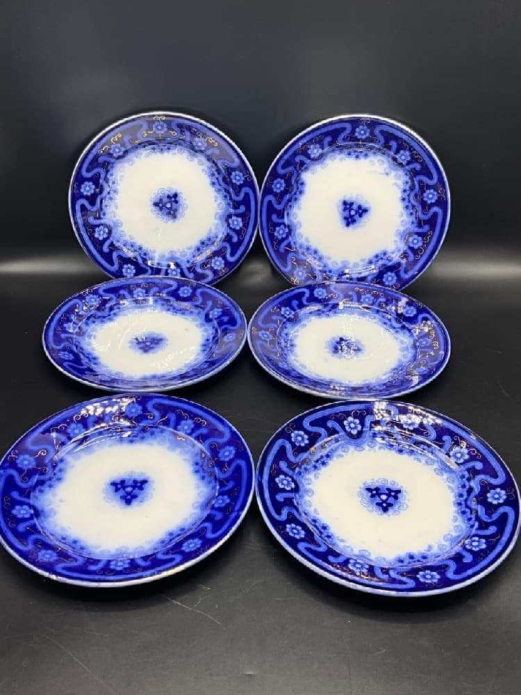 Six (6) Quebec-Germany Flo Blue Plates (1 of 3)