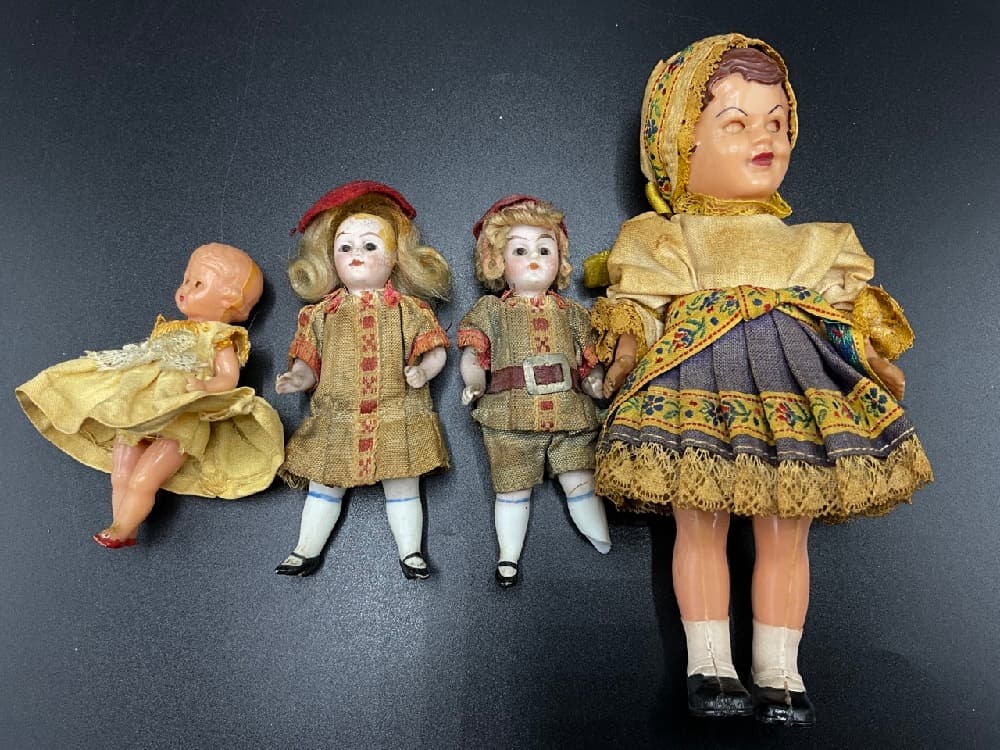 Celluloid and German Bisque Dolls (1 of 4)