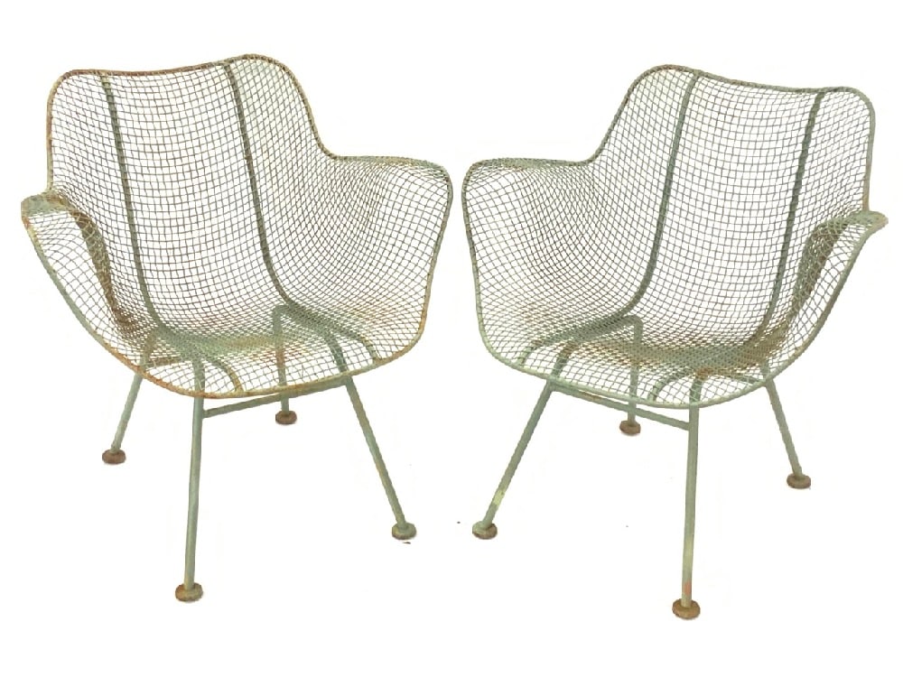 A Pair, Russell Woodard Sculptura Mesh Arm Chairs (1 of 5)