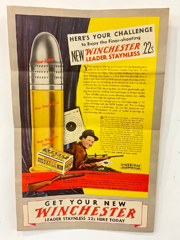 1938 Vintage Winchester Mailer Poster (1 of 8)