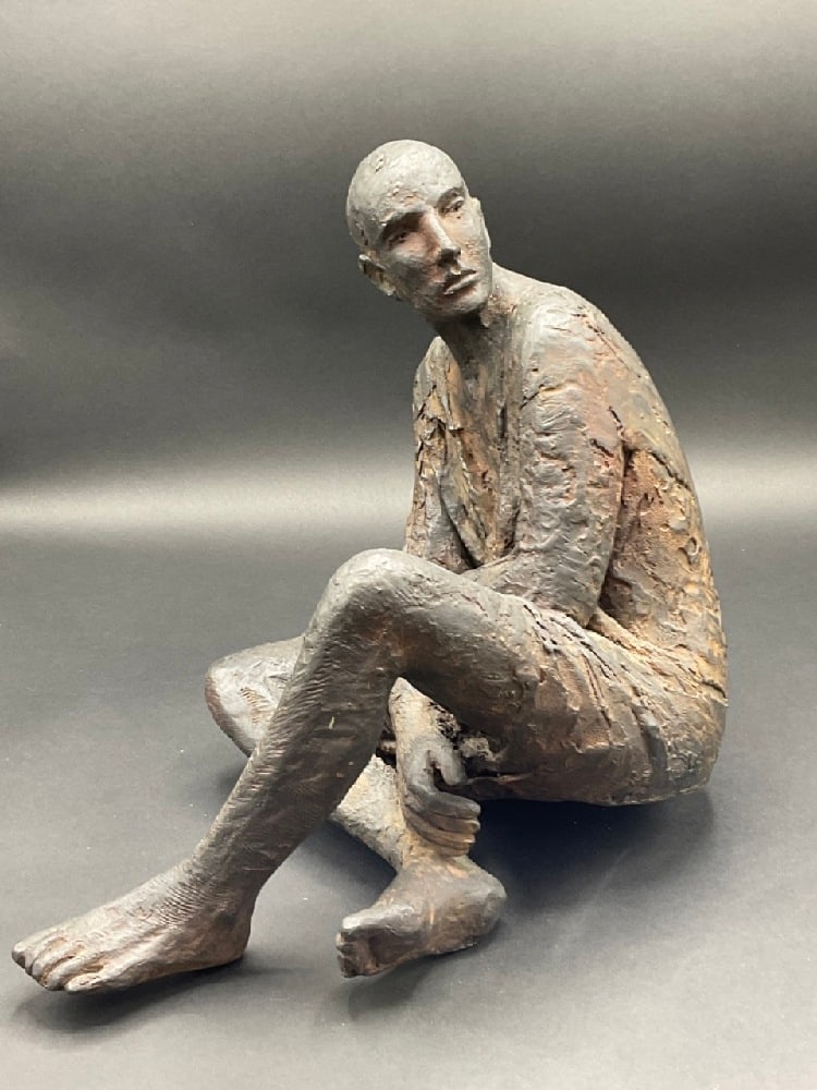 Hanneke Beaumont (Dutch, b.1947) Bronze Male Figure (1 of 7)