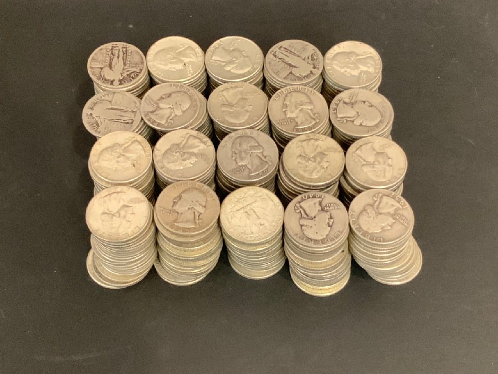 $100 Face Value 90% Silver US Quarters (1 of 3)