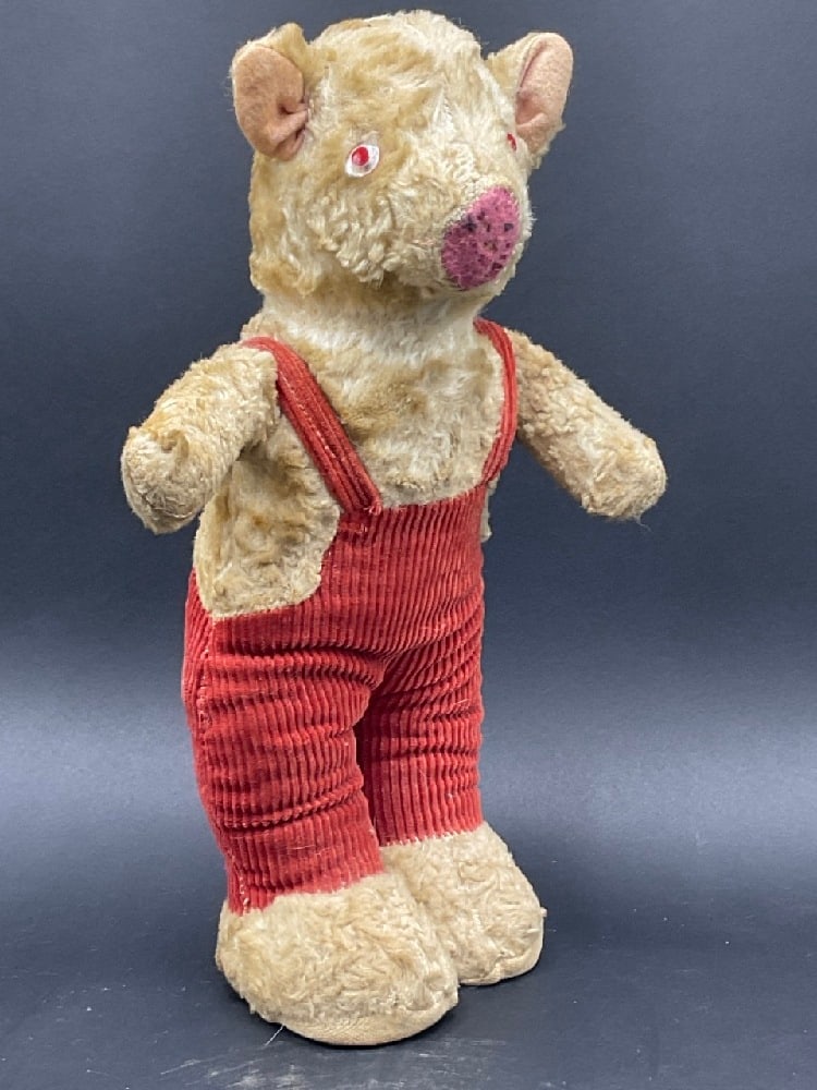 Early Mohair Pig Doll w/Albino Eyes (1 of 5)