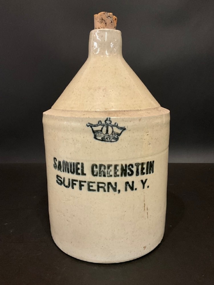 One Gallon “Samuel Greenstein” Suffern, NY Jug (1 of 7)