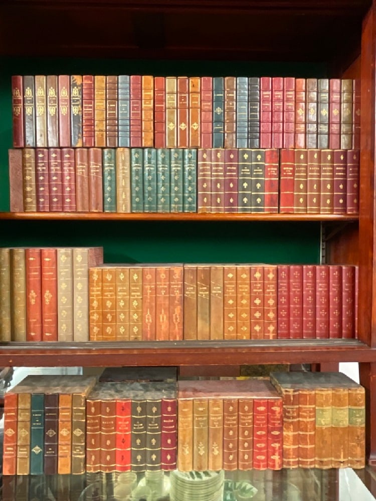 Collection of Decorator's Faux Front Leather Bound Books (1 of 5)