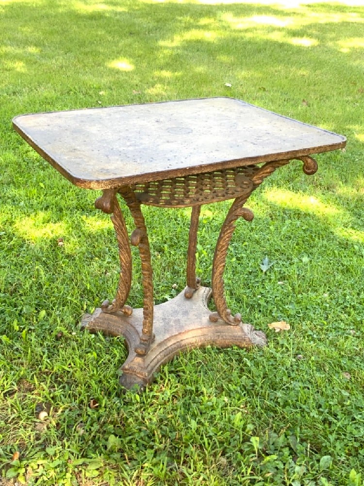 Antique Cast Iron Table (1 of 5)