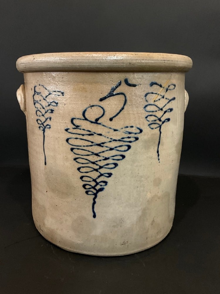 Triple Bee Sting 5 Gallon Stoneware Crock (1 of 7)