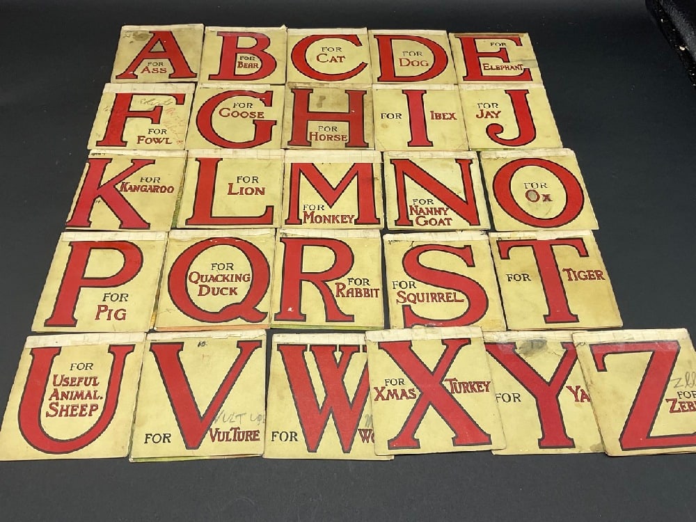 Rare Rafael Tuck Alphabet Pop Up Flash Cards (1 of 7)