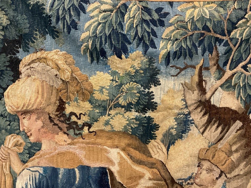 Antique Flemish Tapestry Section (1 of 10)