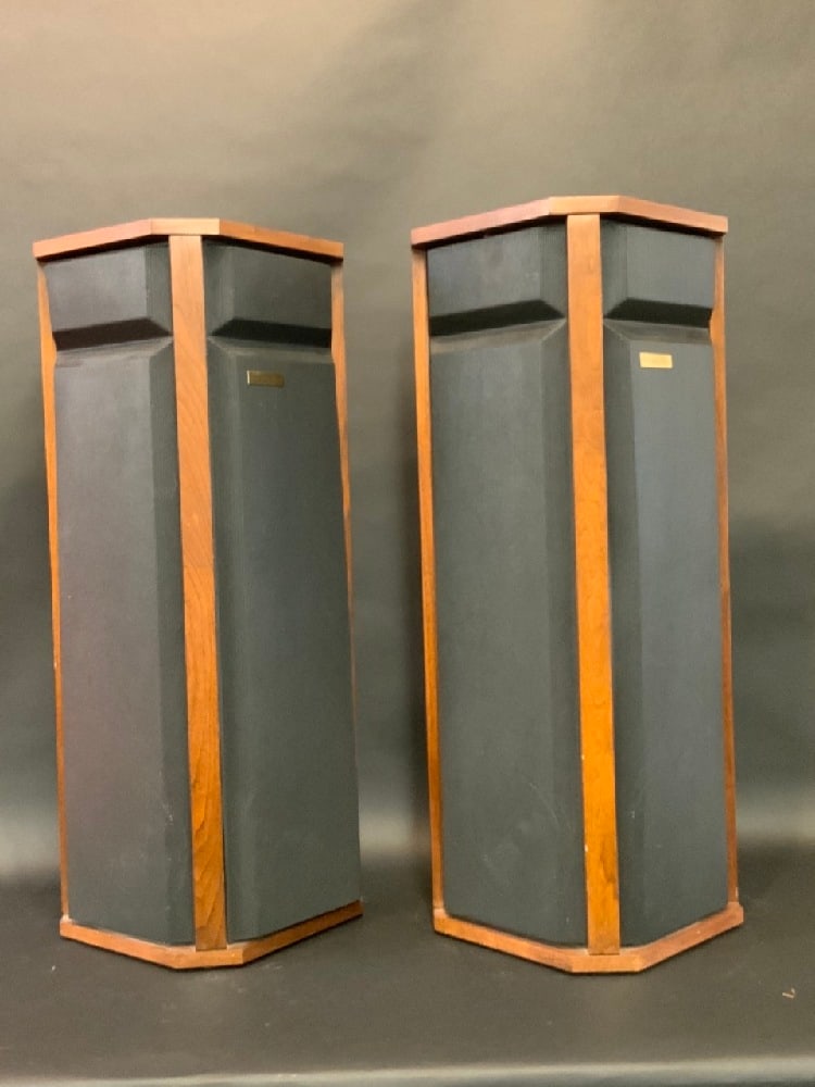 A Pair, Allison Two Speakers: Allison Two Speakers Dimensions: 36” x 16” x 9.5” Weight: 114 lbs