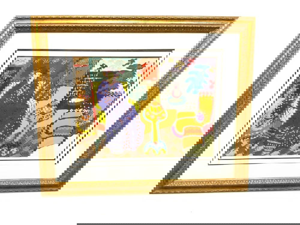 Signed Framed Lithograph By B.couy (91/295) Auction