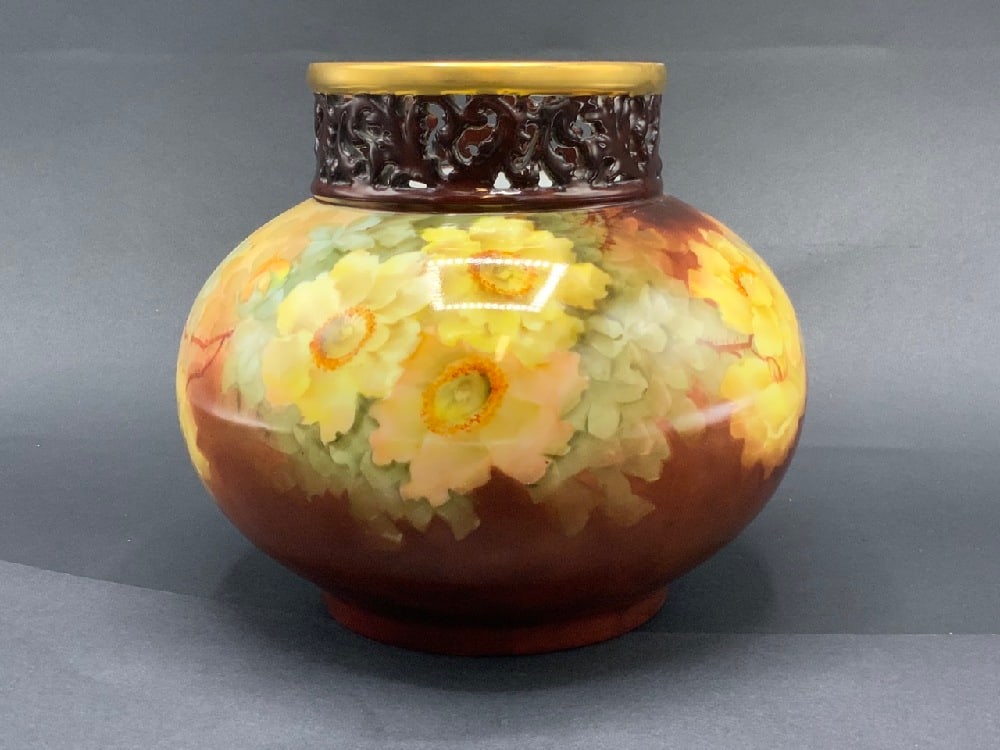 Paul Putzki Hand Painted Limoges Vase (1 of 4)