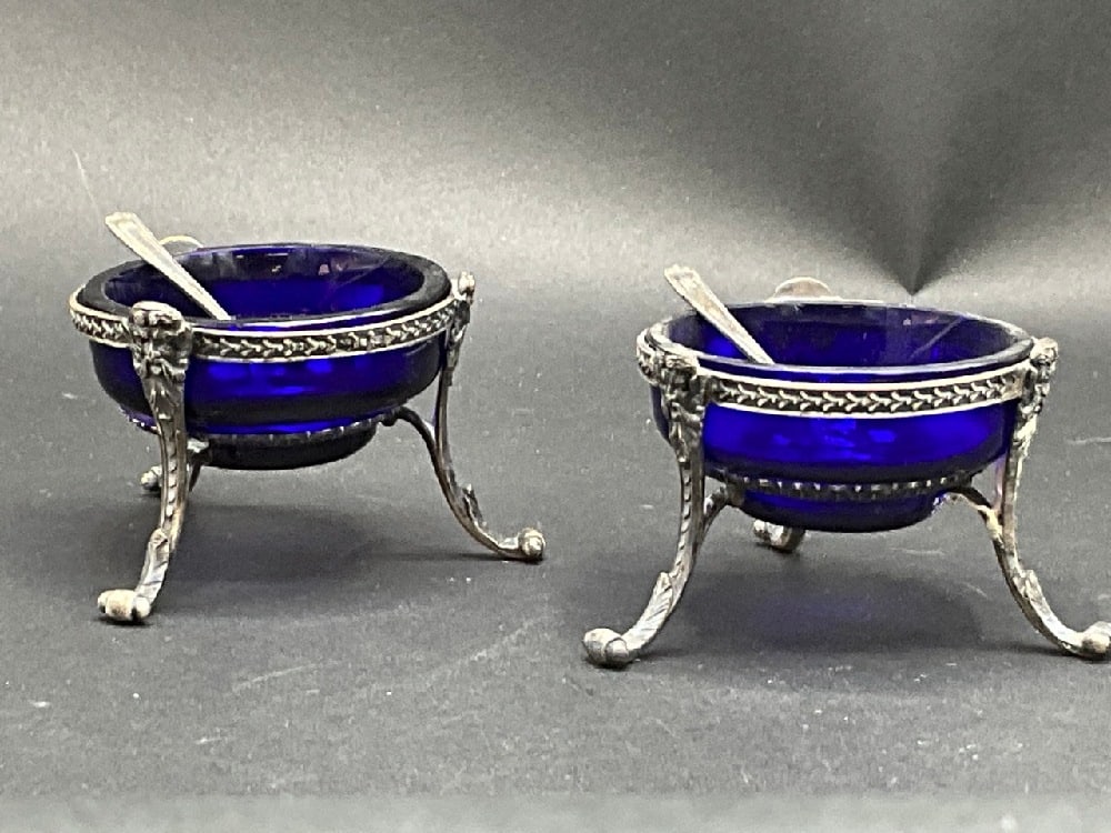 English Hallmarked Sterling Silver Master Salts (1 of 4)