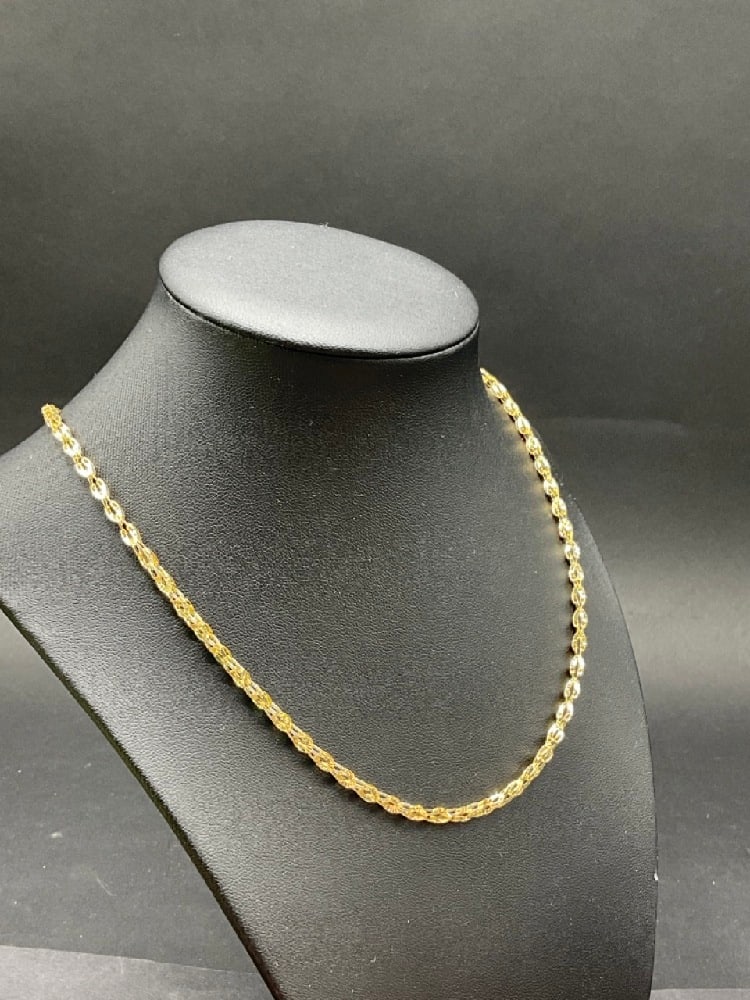 14K Yellow Gold Fancy Link Necklace (1 of 3)