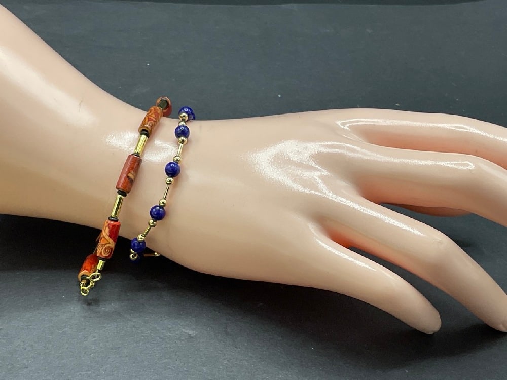 Two (2) 14K Gold Bracelets (1 of 4)