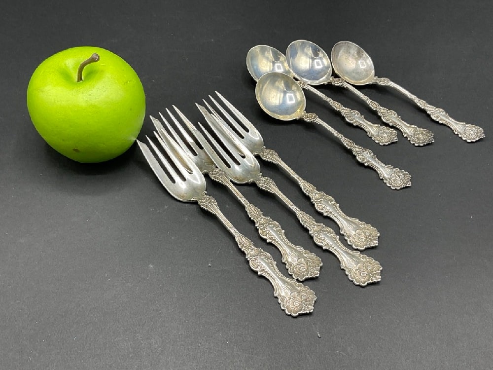 Eight (8) Piece Whiting Sterling Silver Flatware (1 of 4)