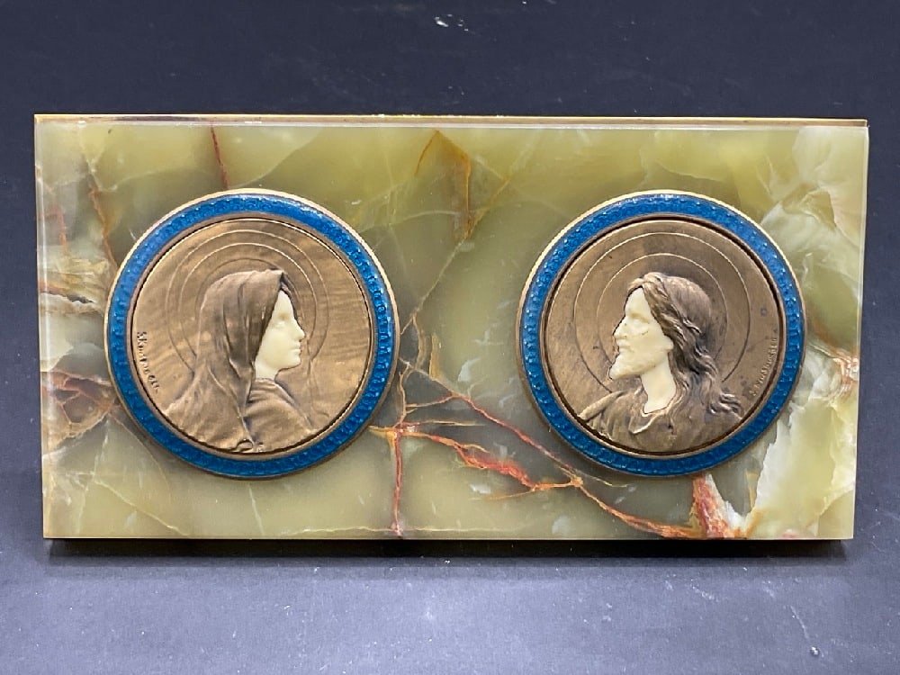 Religious Jesus and Mary Catholic Medallions Framed (1 of 6)