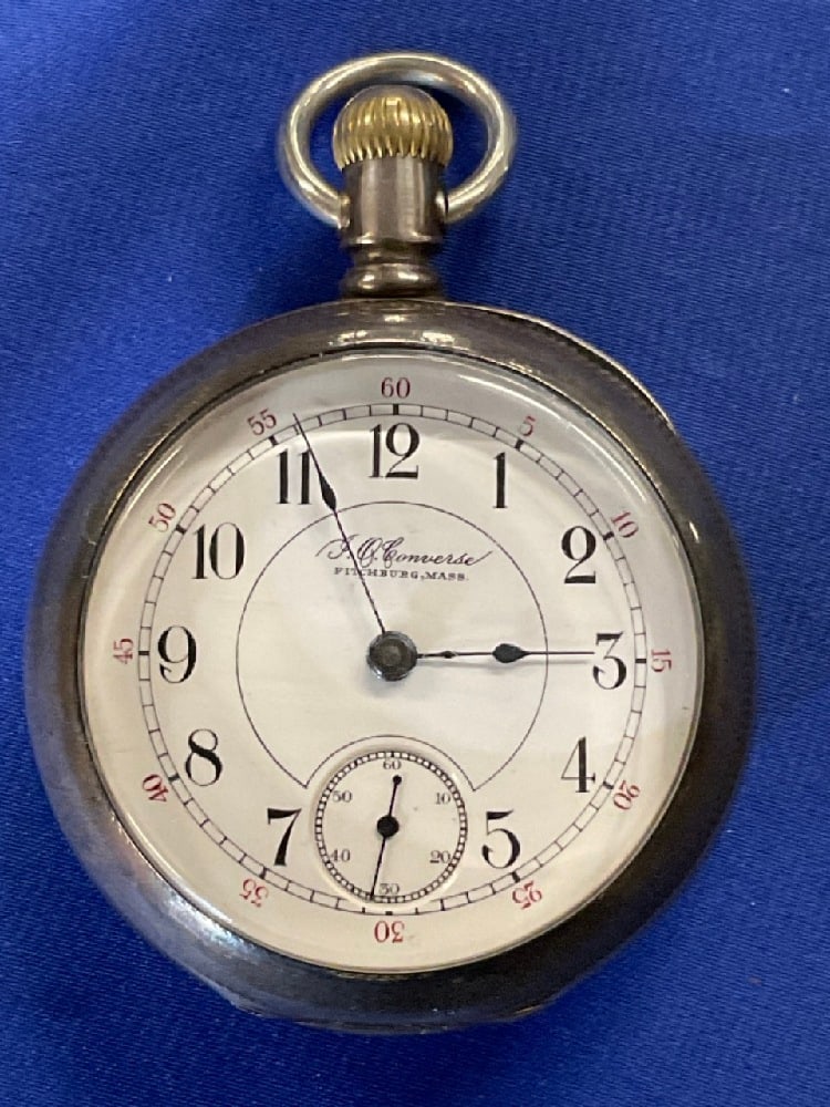 Converse Mass Illinois 17J Coin Silver Pocket Watch (1 of 7)