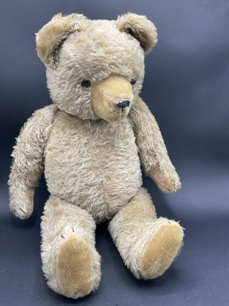 Large Antique Straw Stuffed Antique Teddy Bear 26" (1 of 6)