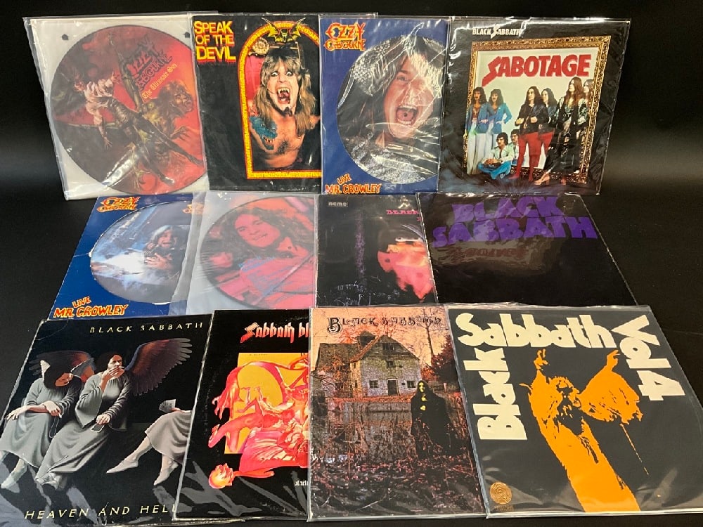 Lot Of 23 Black Sabbath/Ozzy Vinyl LP Records (1 of 9)