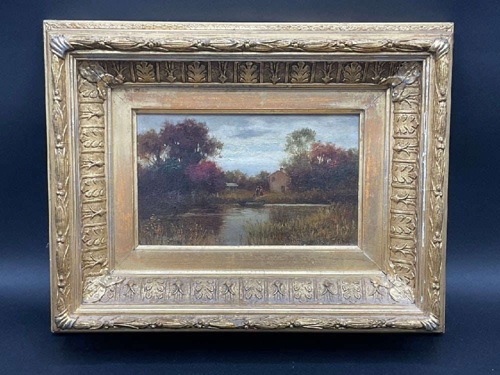19th c. American School Landscape Oil Painting (1 of 5)