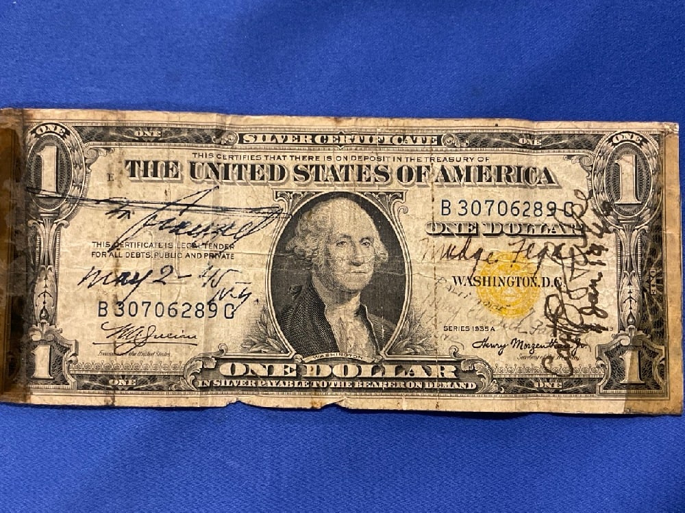 1935A North African WWII Emergency Issue $1 Short Snorter: 1935A North African WWII Emergency Issue $1 Short Snorter Edges have tape present.