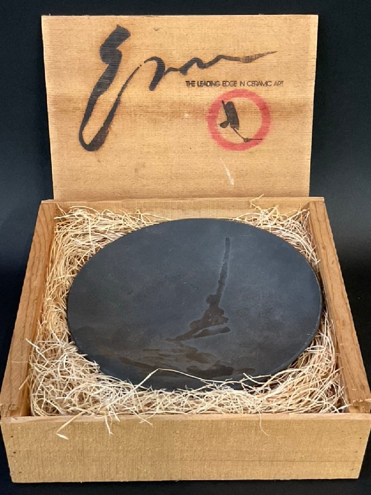 Signed Tony Evan’s Raku Pottery Artisan Bowl (1 of 4)