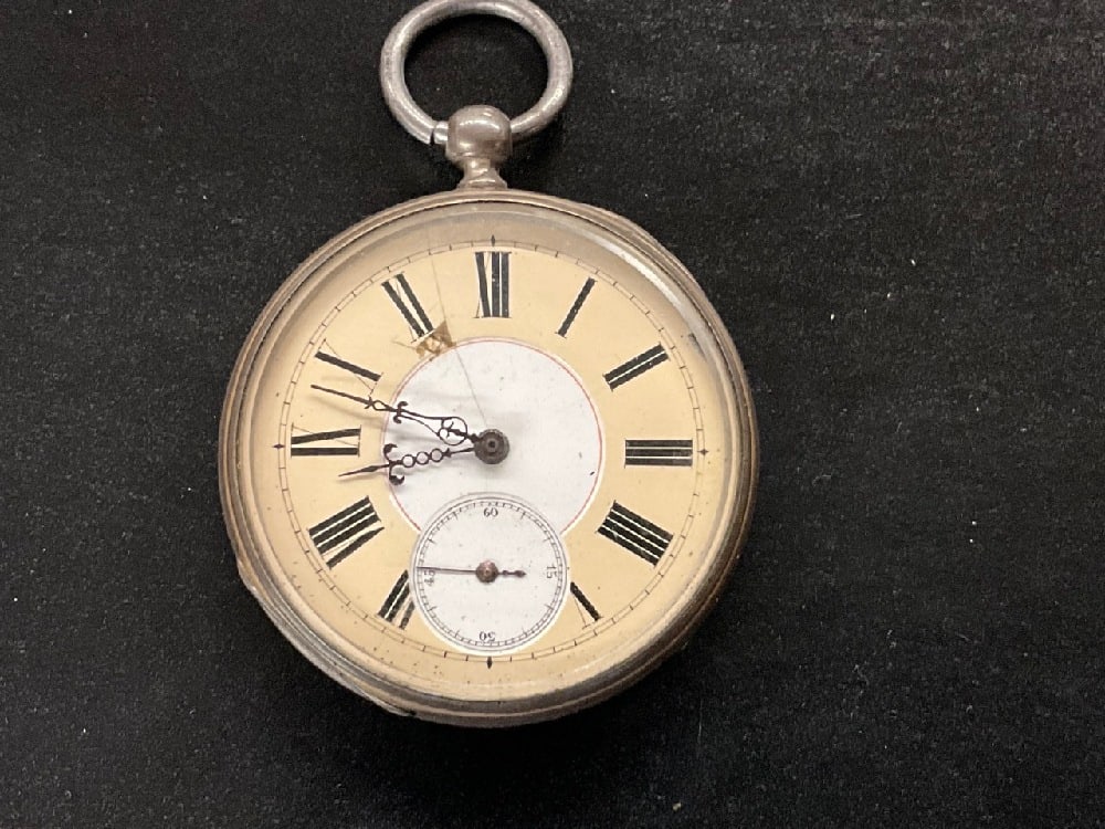 Early French 8J KW/KS Silver Pocket Watch Fuzee (1 of 3)