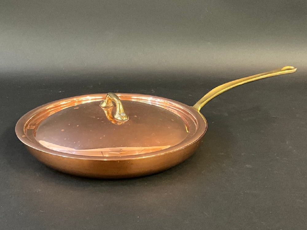 Mauviel 12” Copper Skillet With Lid (1 of 5)