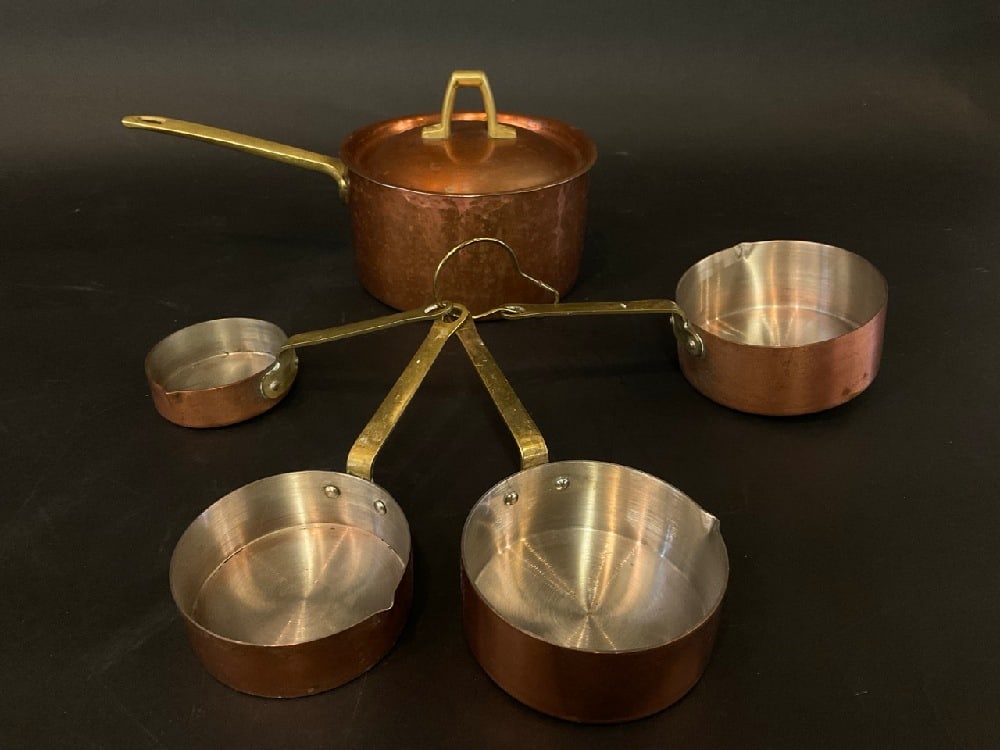 Copper Pot with Measuring Cups (1 of 6)